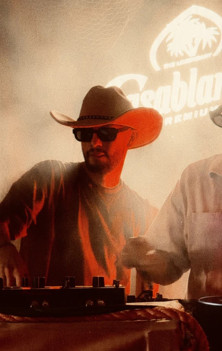 ASHI in a cowboy hat at the decks